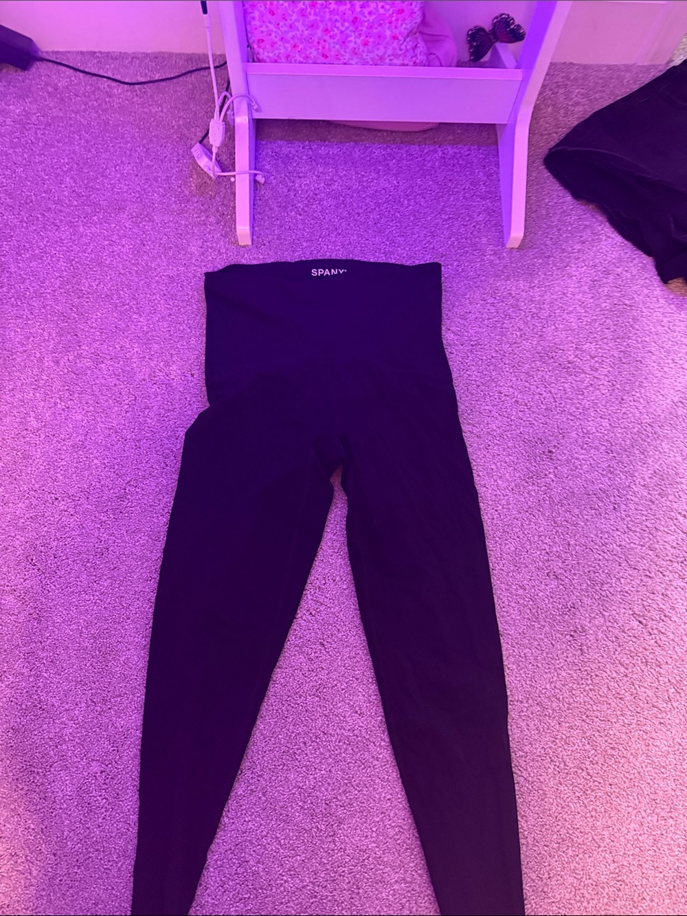SPANX Black High-Waist Kids Leggings